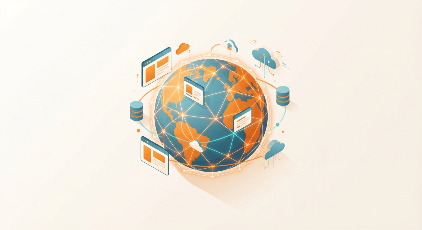 Cloudflare エッジネットワークのイメージ